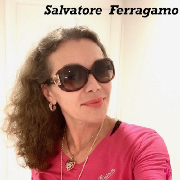 NWT SALVATORE FERRAGAMO DARK TORTOISE SUNGLASSES main image 10